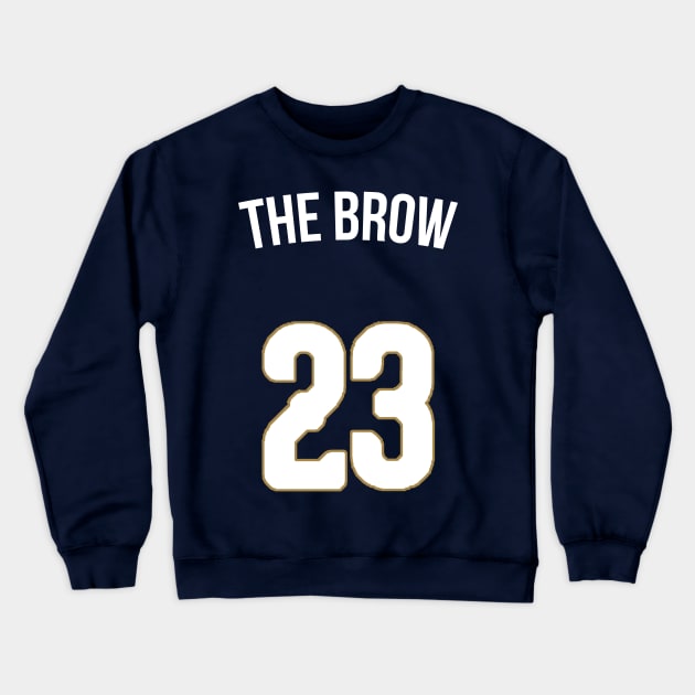 Anthony Davis 'The Brow' Nickname Jersey New Orleans Pelicans Crewneck Sweatshirt by xavierjfong